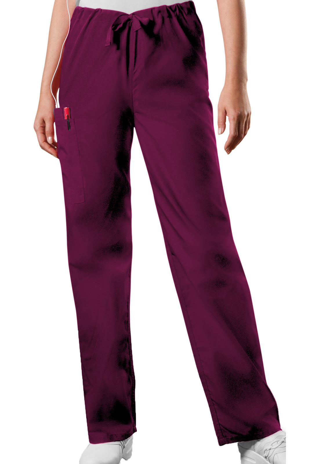 Unisex Unisex Drawstring Cargo Pant - Wine